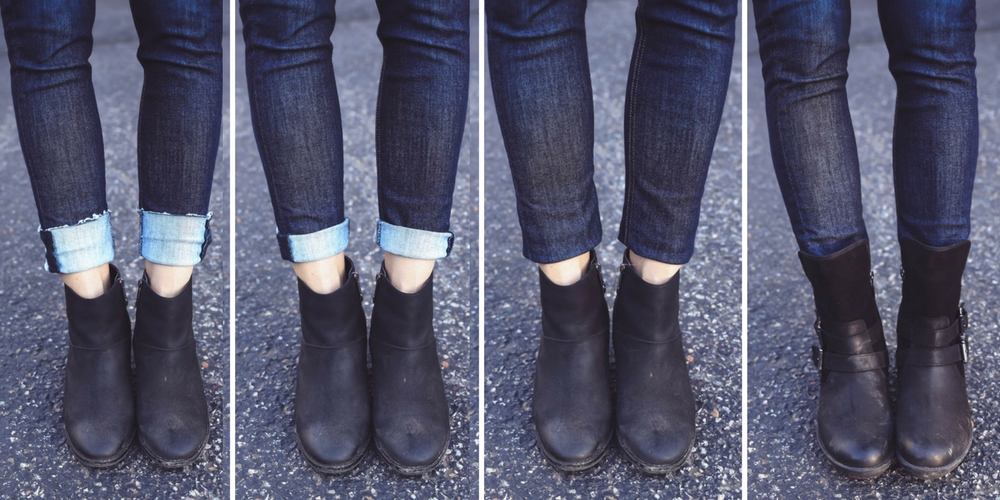 ankle booties with skinny jeans