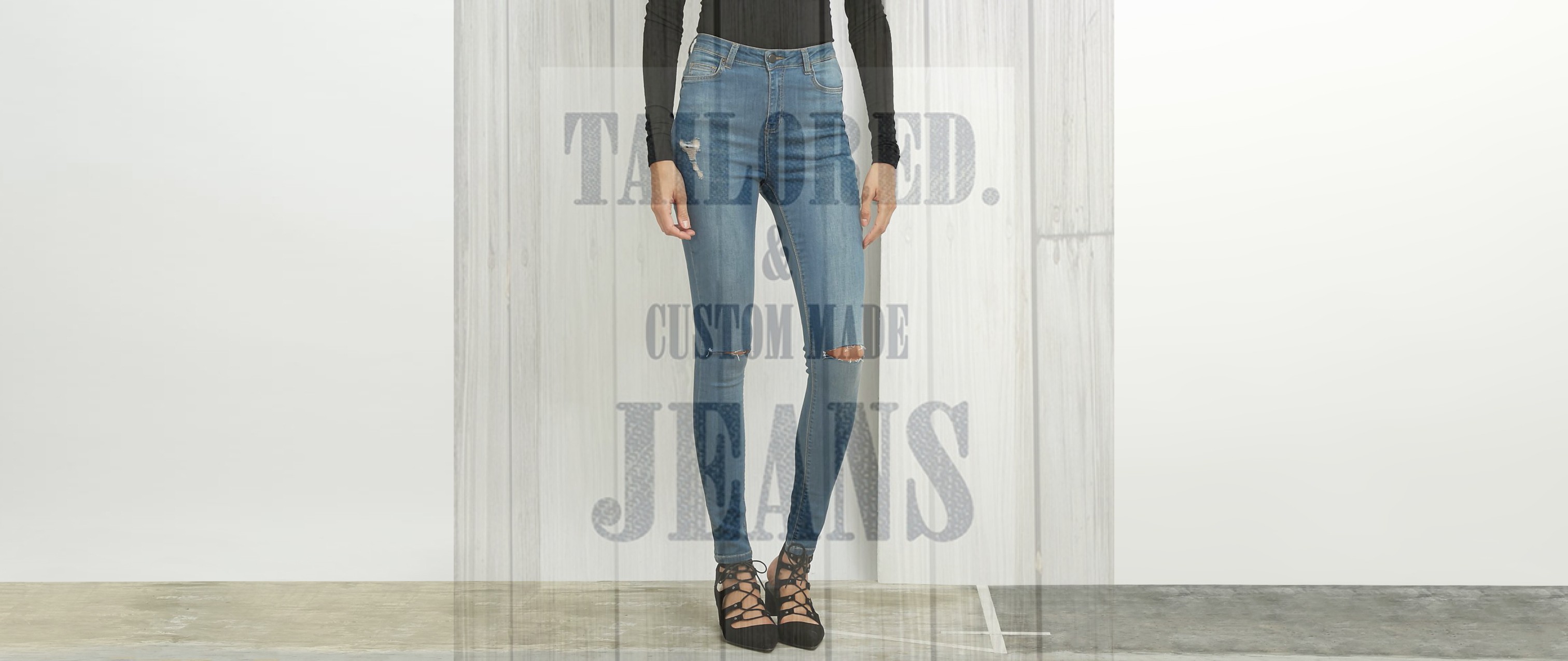 How to wear simple jeans and get stunning look? by tailored jeans.